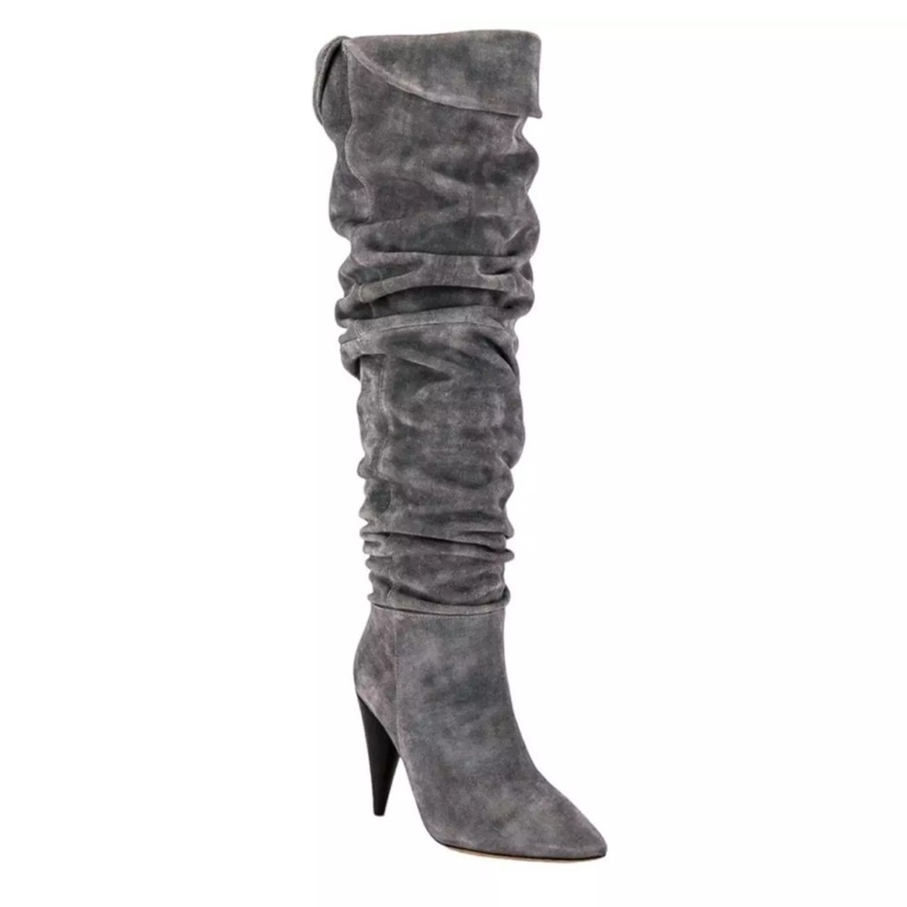 IRO Groove Boots Grey Heeled Size 7.5 US / 38 EU NWT $895 MSRP